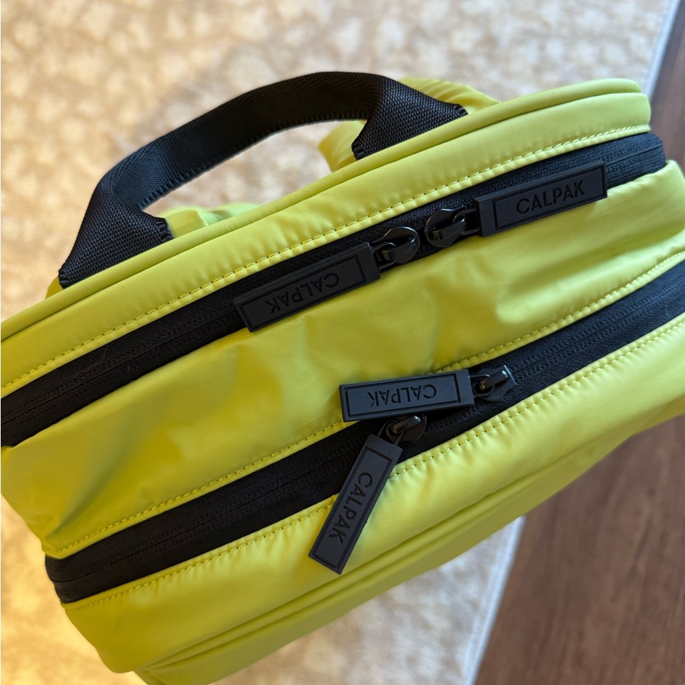 CALPAK Luka 15” Laptop Backpack in Celery